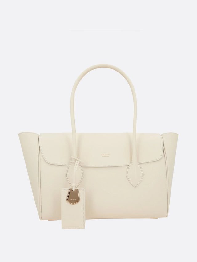 Classic Large Grainy Leather Tote Bag-FERRAGAMO-JOHN JULIA