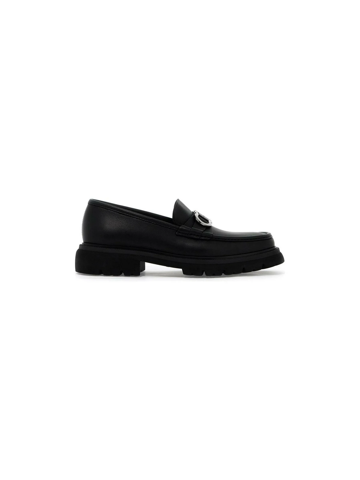 Cocoon Leather Gancini Loafers.