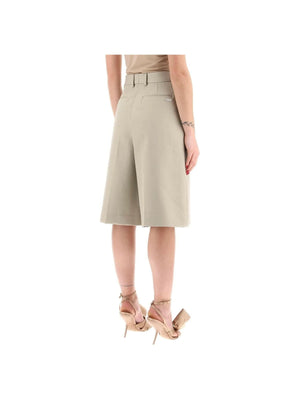 Cotton Gabardine Shorts FERRAGAMO JOHN JULIA.