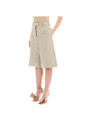 Cotton Gabardine Shorts FERRAGAMO JOHN JULIA.