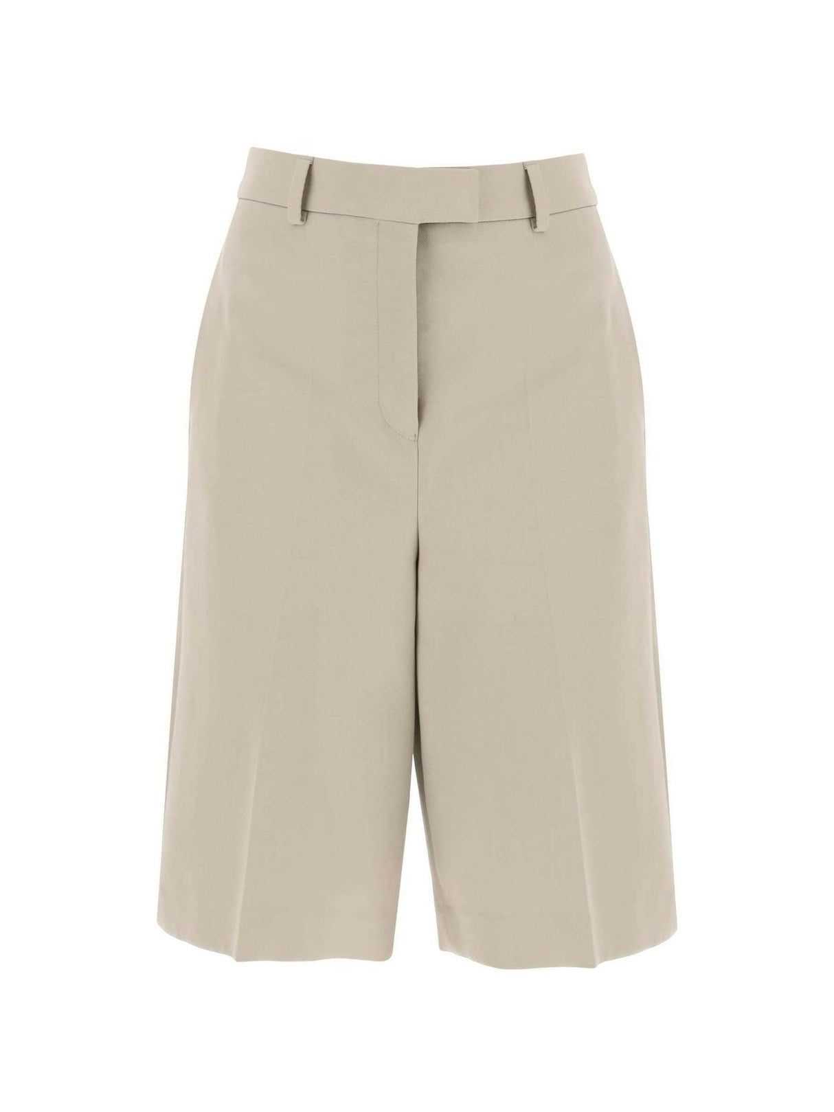 Cotton Gabardine Shorts FERRAGAMO JOHN JULIA.