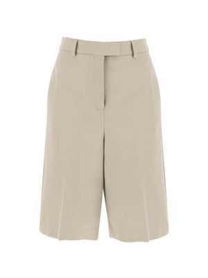 Cotton Gabardine Shorts FERRAGAMO JOHN JULIA.