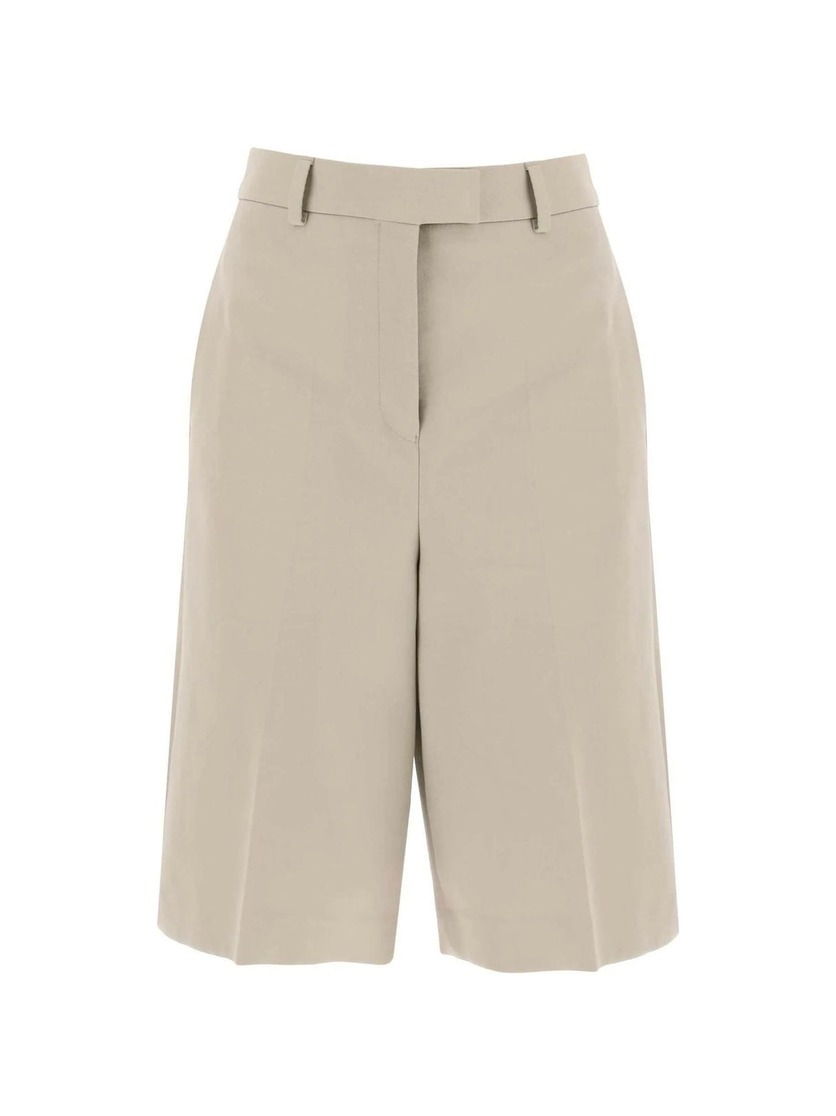 Cotton Gabardine Shorts FERRAGAMO JOHN JULIA.