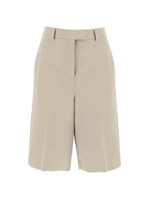 Cotton Gabardine Shorts FERRAGAMO JOHN JULIA.