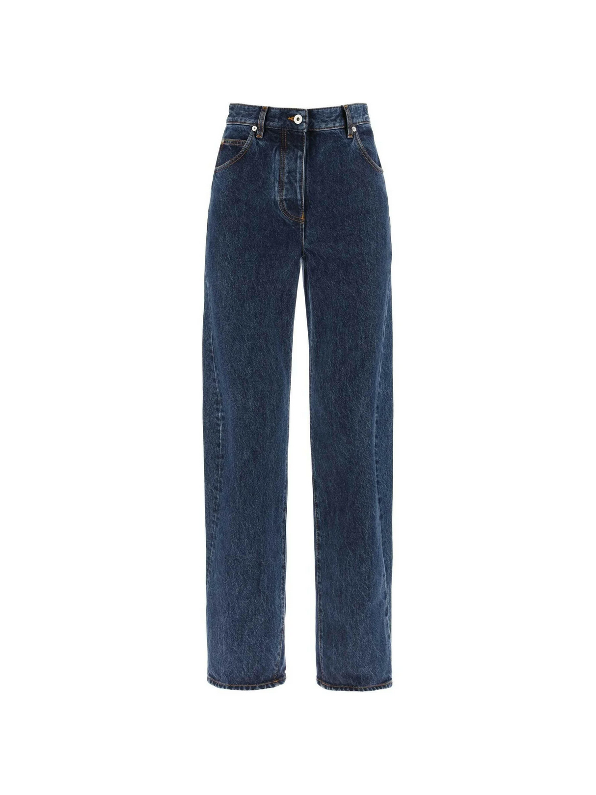 Curved Seam High-Waisted Jeans.