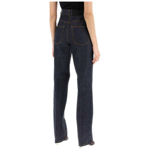 Dark Denim Cotton Straight-Fit Jeans FERRAGAMO JOHN JULIA.