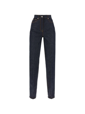 Dark Denim Cotton Straight-Fit Jeans FERRAGAMO JOHN JULIA.