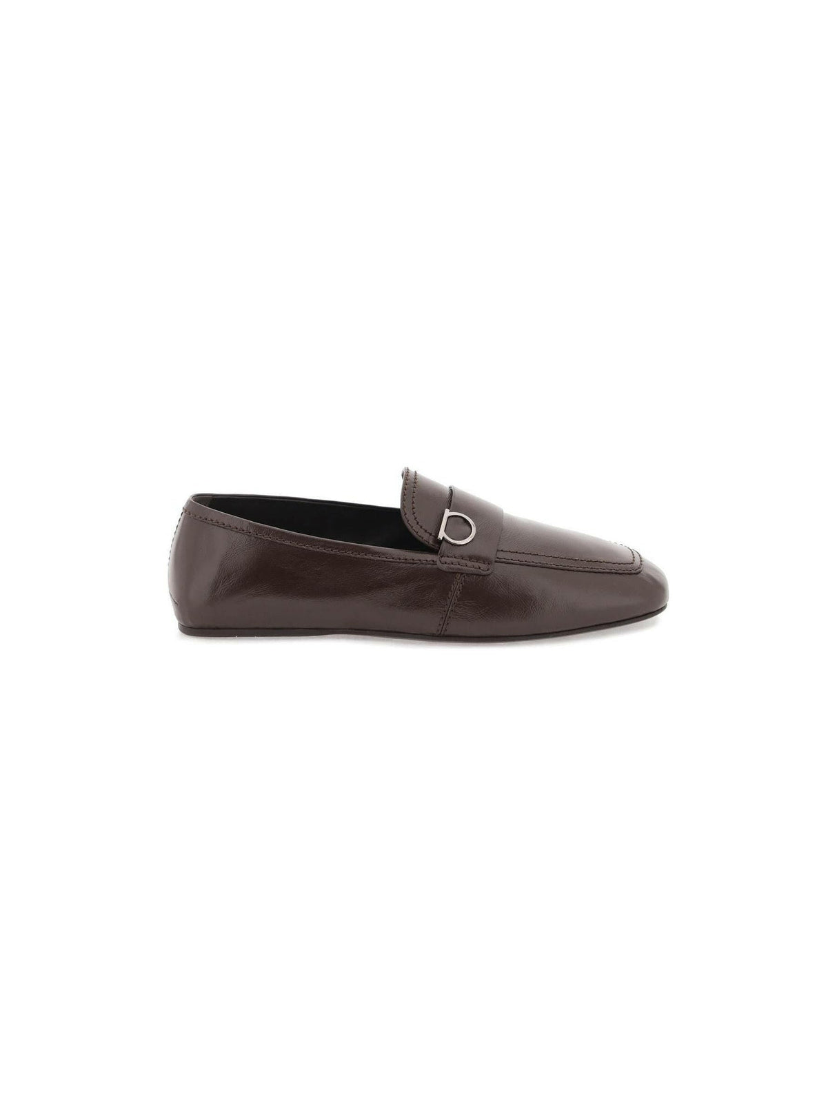 FERRAGAMO-Debros Leather Loafers-JOHN JULIA