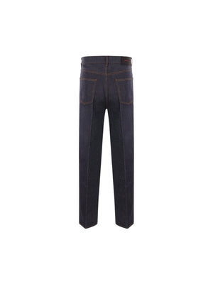 Denim Straight-leg Jeans-FERRAGAMO-JOHN JULIA