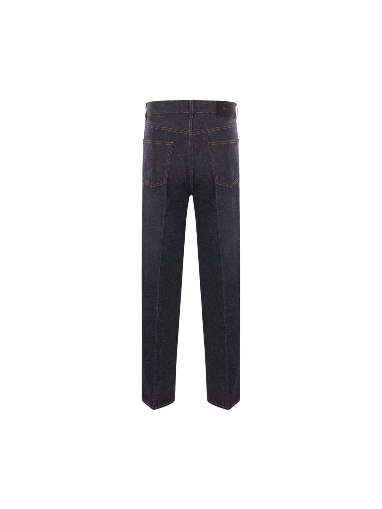 Denim Straight-leg Jeans-FERRAGAMO-JOHN JULIA