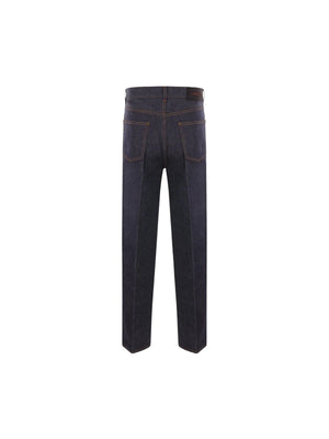 Denim Straight-leg Jeans-FERRAGAMO-JOHN JULIA