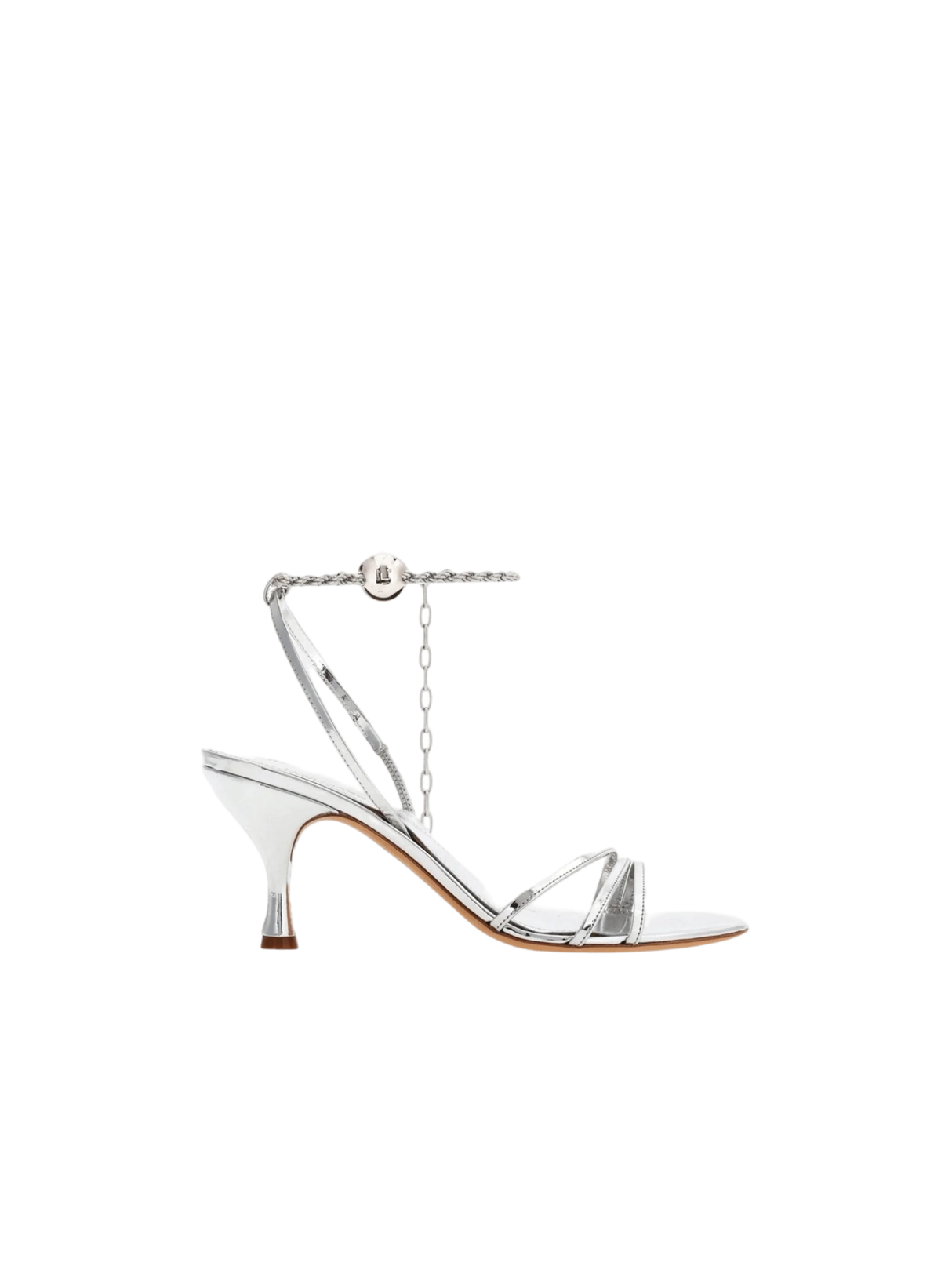 FERRAGAMO-Denise Laminated Leather Sandals-JOHN JULIA