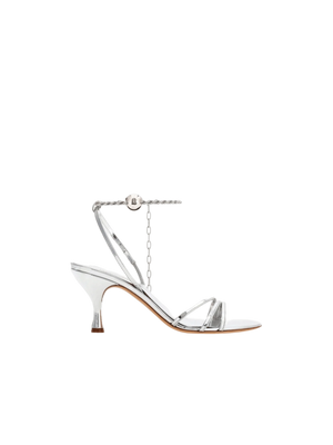 FERRAGAMO-Denise Laminated Leather Sandals-JOHN JULIA