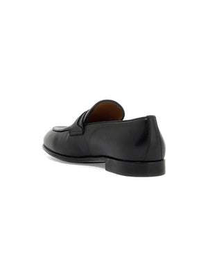 Desio Gancini Leather Loafers.