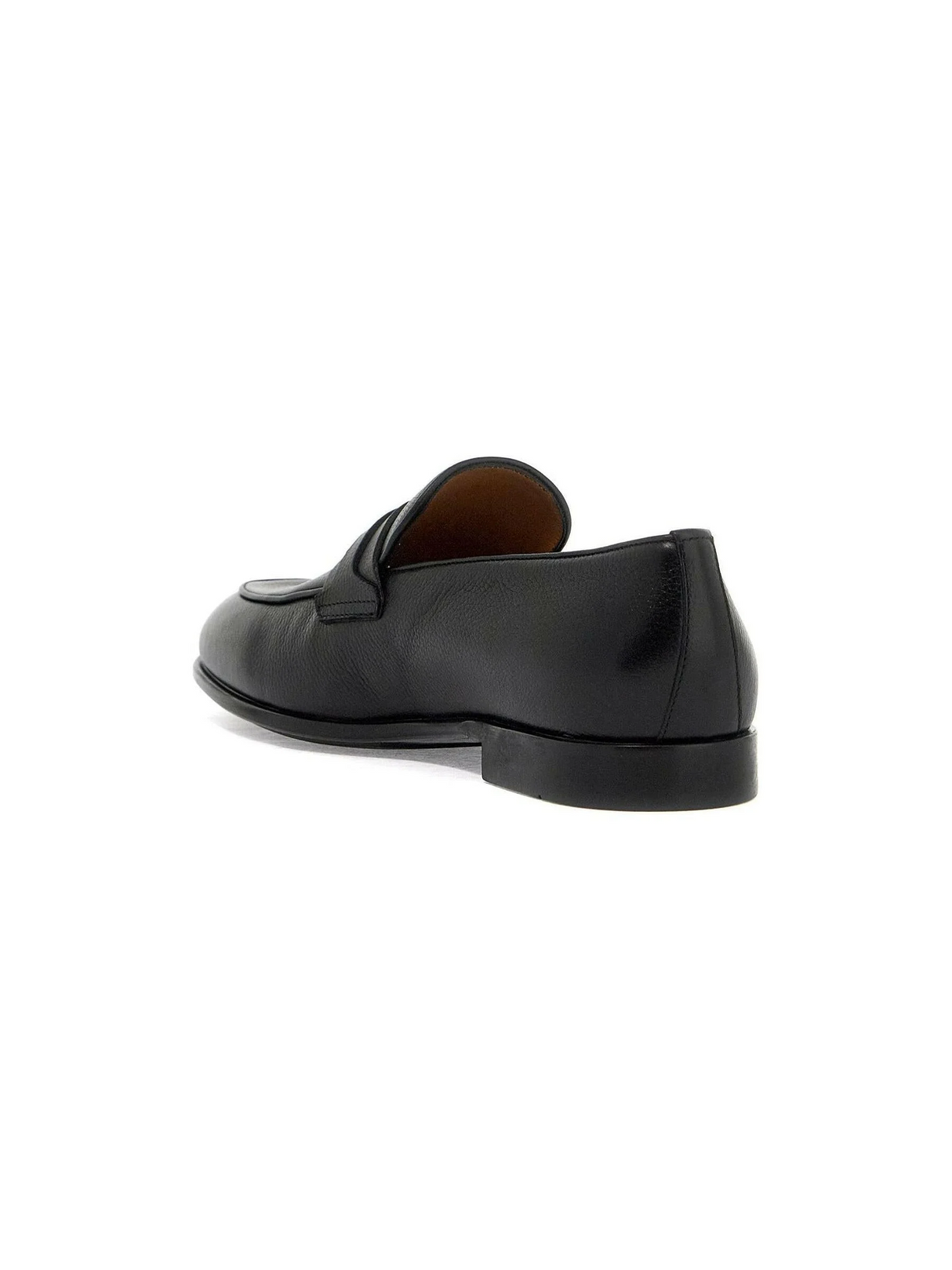 Desio Gancini Leather Loafers.