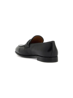 Desio Gancini Leather Loafers.