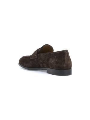 Desio Gancini Suede Loafers.