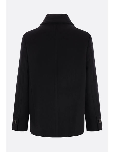 Double-Breasted Wool Cashmere Peacoat-Ferragamo-JOHN JULIA