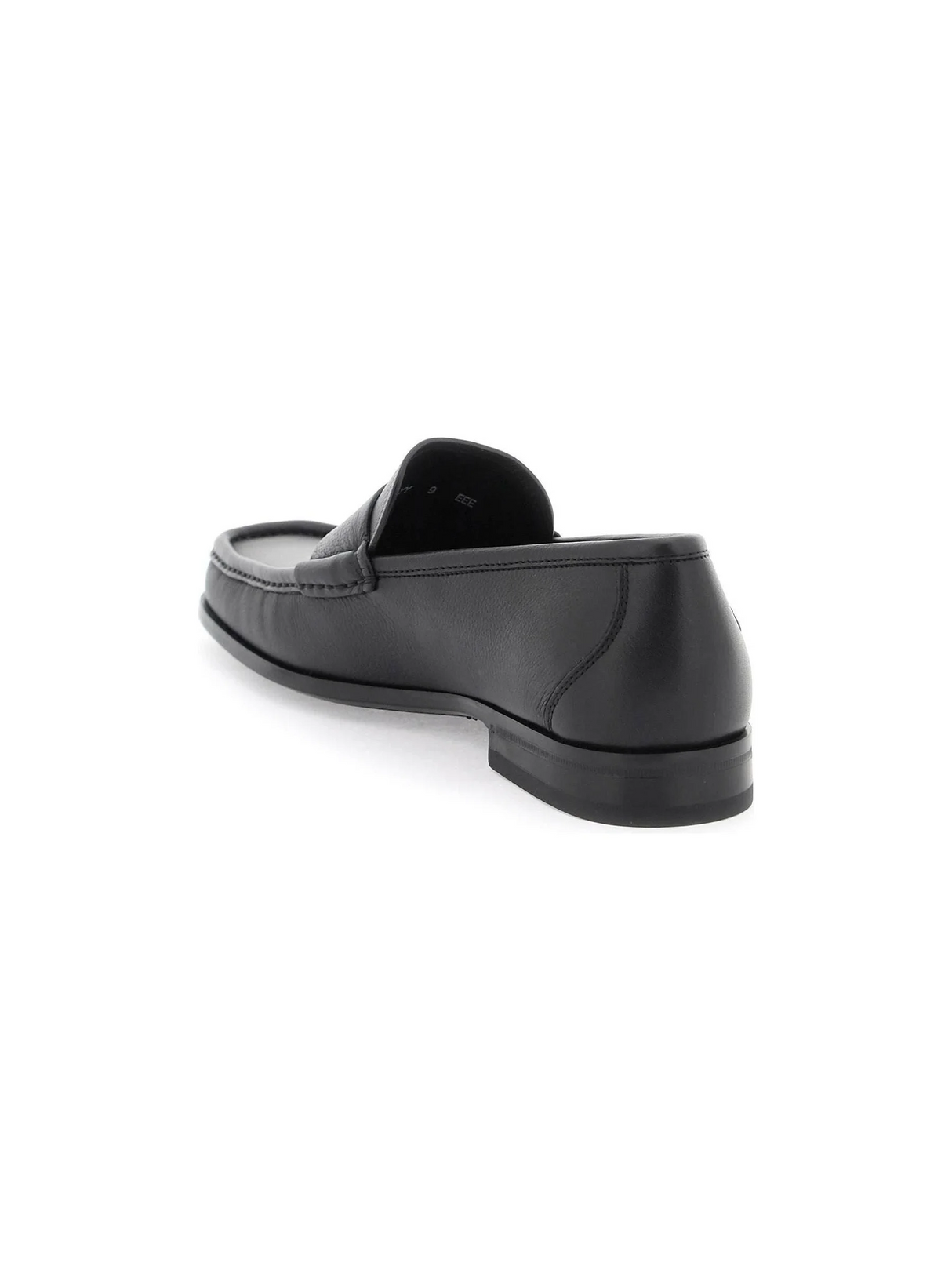 Black Dupont Leather Penny Loafers FERRAGAMO JOHN JULIA.