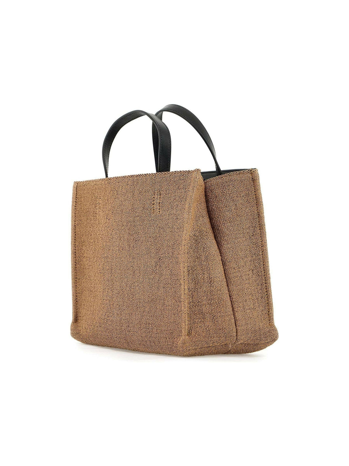 F Signature Small Raffia Tote Bag.