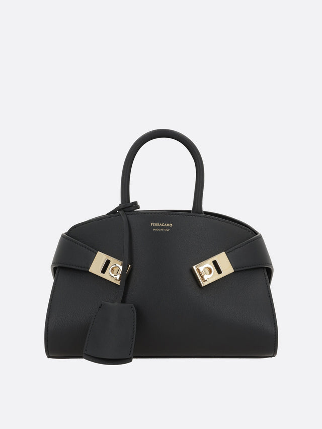 Hug Mini Smooth Leather Handbag-FERRAGAMO-JOHN JULIA