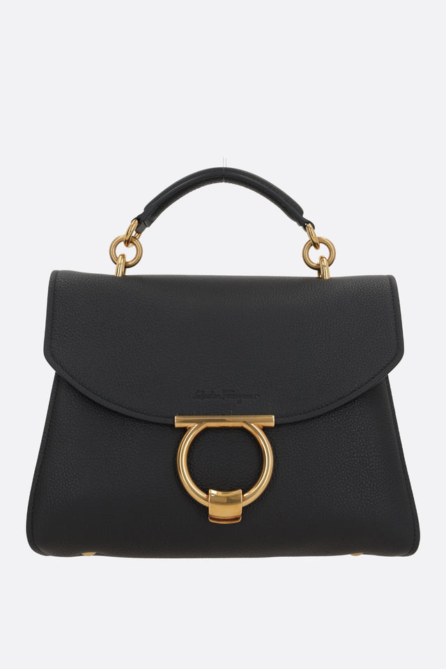 Margot Grainy Leather Handbag-FERRAGAMO-JOHN JULIA