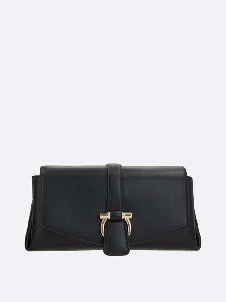 Smooth Leather Shoulder Bag-Ferragamo-JOHN JULIA