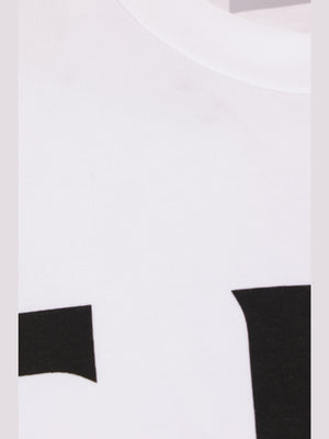 Logo Printed Cotton T-shirt-Ferragamo-JOHN JULIA