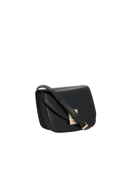 Fiamma Small Smooth Leather Shoulder Bag-FERRAGAMO-JOHN JULIA