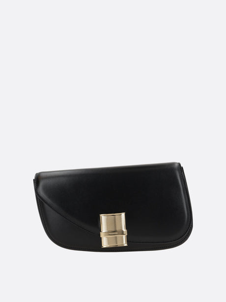 Fiamma Smooth Leather Crossbody Bag-FERRAGAMO-JOHN JULIA