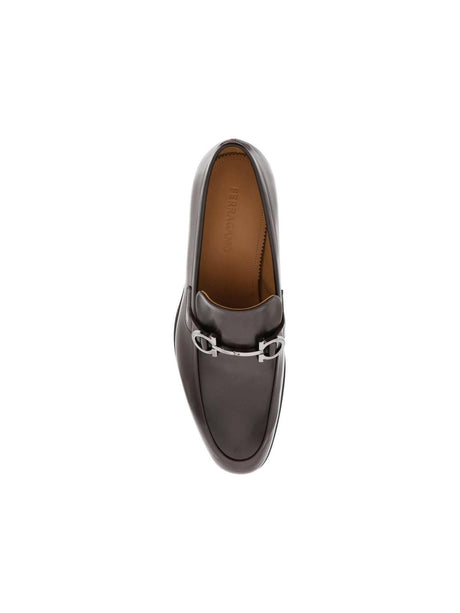 Hickory Gancini Leather Mocassins FERRAGAMO JOHN JULIA.