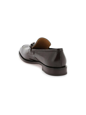 Hickory Gancini Leather Mocassins FERRAGAMO JOHN JULIA.