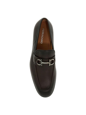 Foster Gancini Leather Loafers.