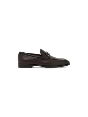 Foster Gancini Leather Loafers.