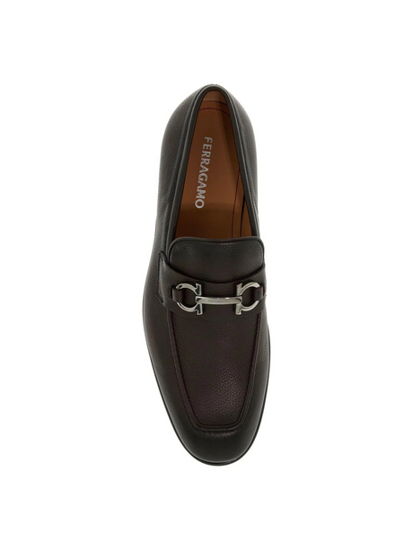 Foster Gancini Leather Loafers.