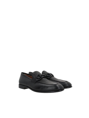 Foster Grainy Leather Loafers-FERRAGAMO-JOHN JULIA