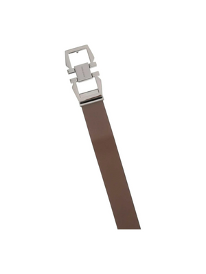 Gancini Buckle Leather Belt.