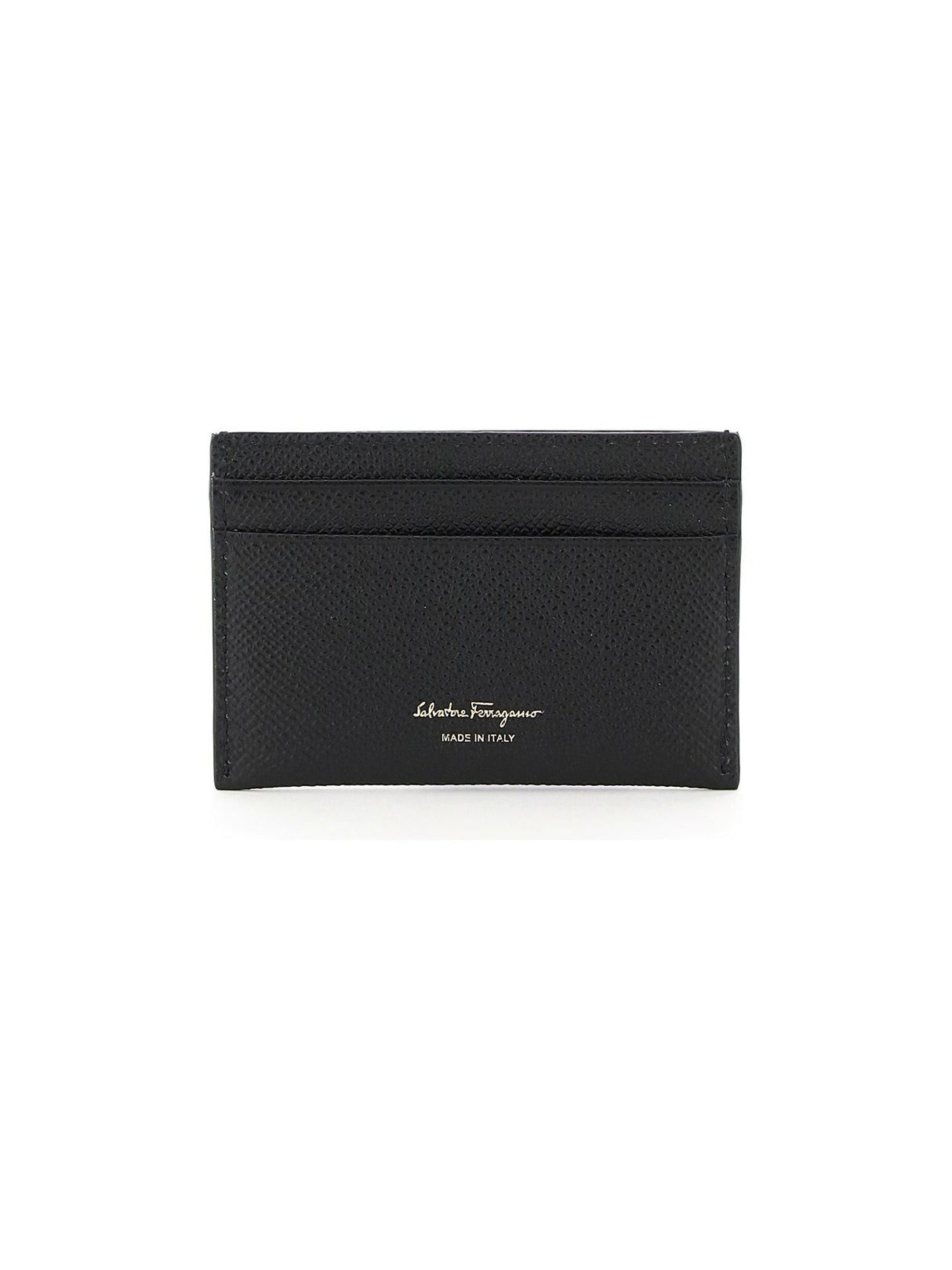 Gancini Grain Leather Card Holder