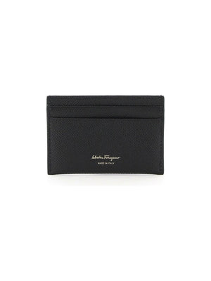 Gancini Grain Leather Card Holder