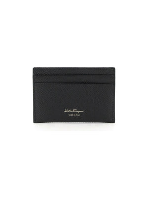 Gancini Grain Leather Card Holder - OS - Women > Accessories > Wallets and Small Leather Goods > Card holders