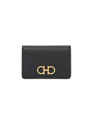 Gancini Grained Leather Coin Purse