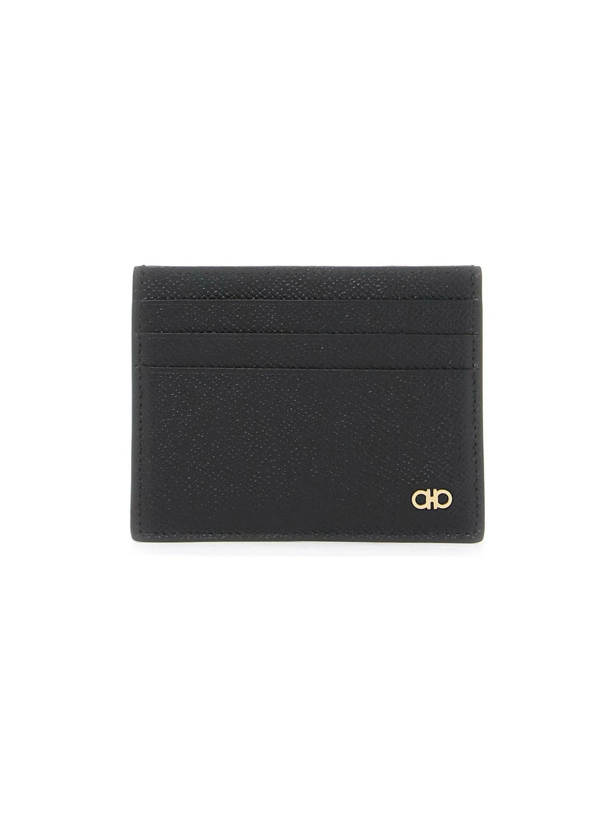 Gancini Hammered Leather Card Holder.