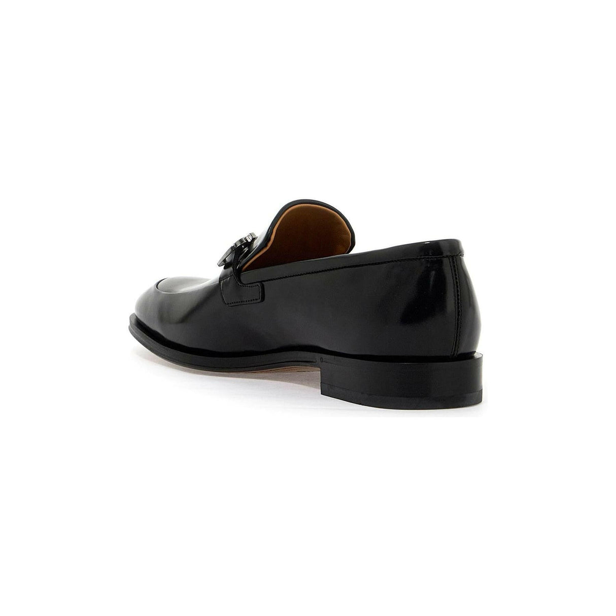 Gancini Leather Loafers.