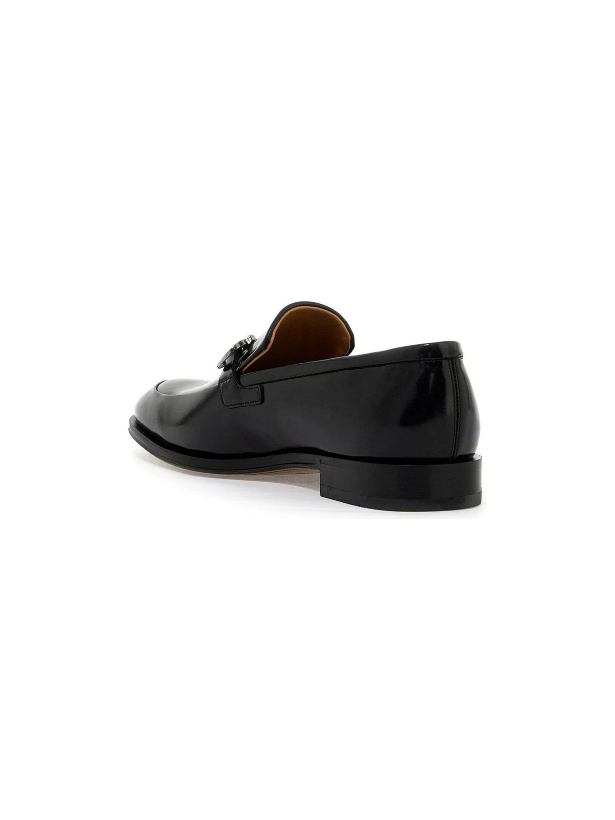 Gancini Leather Loafers.