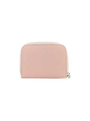 Gancini Leather Zippered Credit Card Holder.