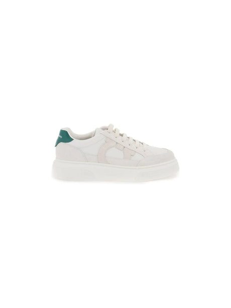 FERRAGAMO-Gancini Low Top Sneakers-JOHN JULIA