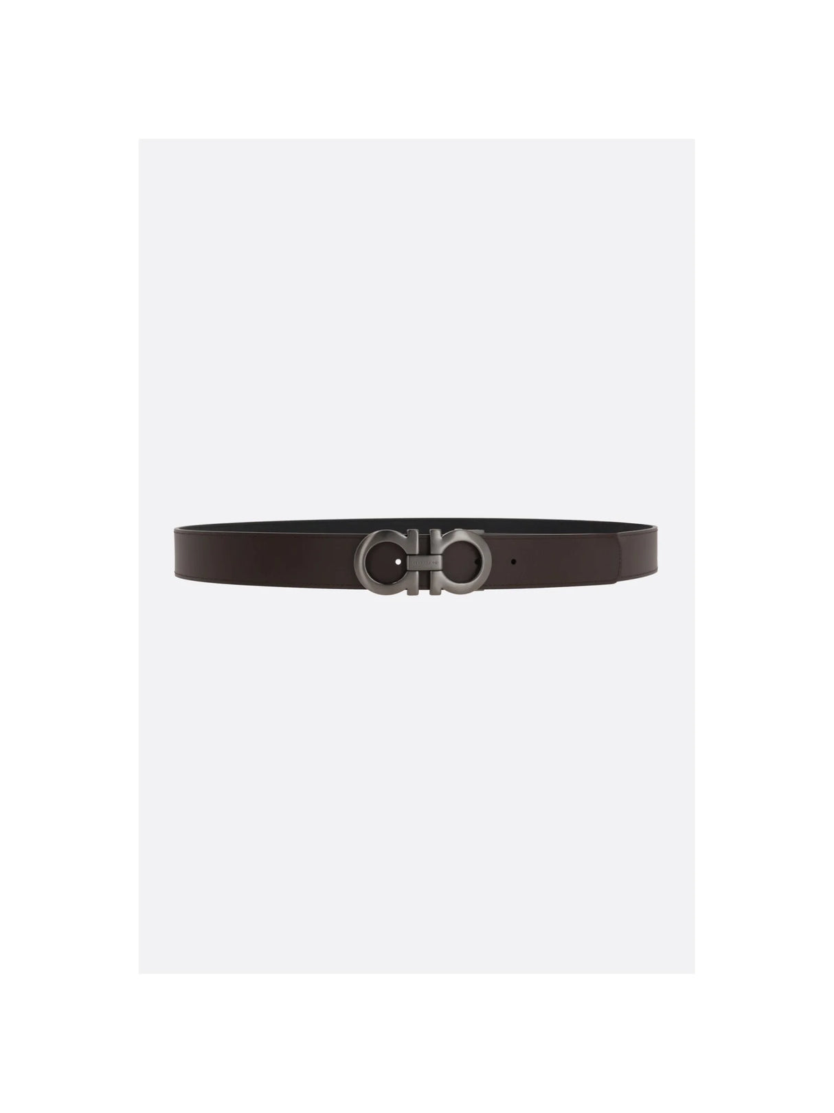 Gancini Matte Leather Reversible Belt-FERRAGAMO-JOHN JULIA