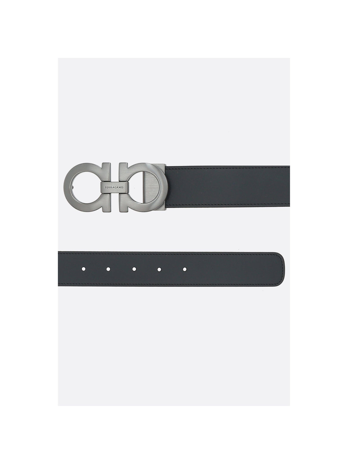 Gancini Matte Leather Reversible Belt-FERRAGAMO-JOHN JULIA