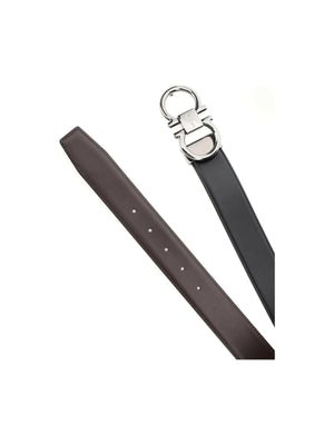 Gancini Reversible Leather Belt.