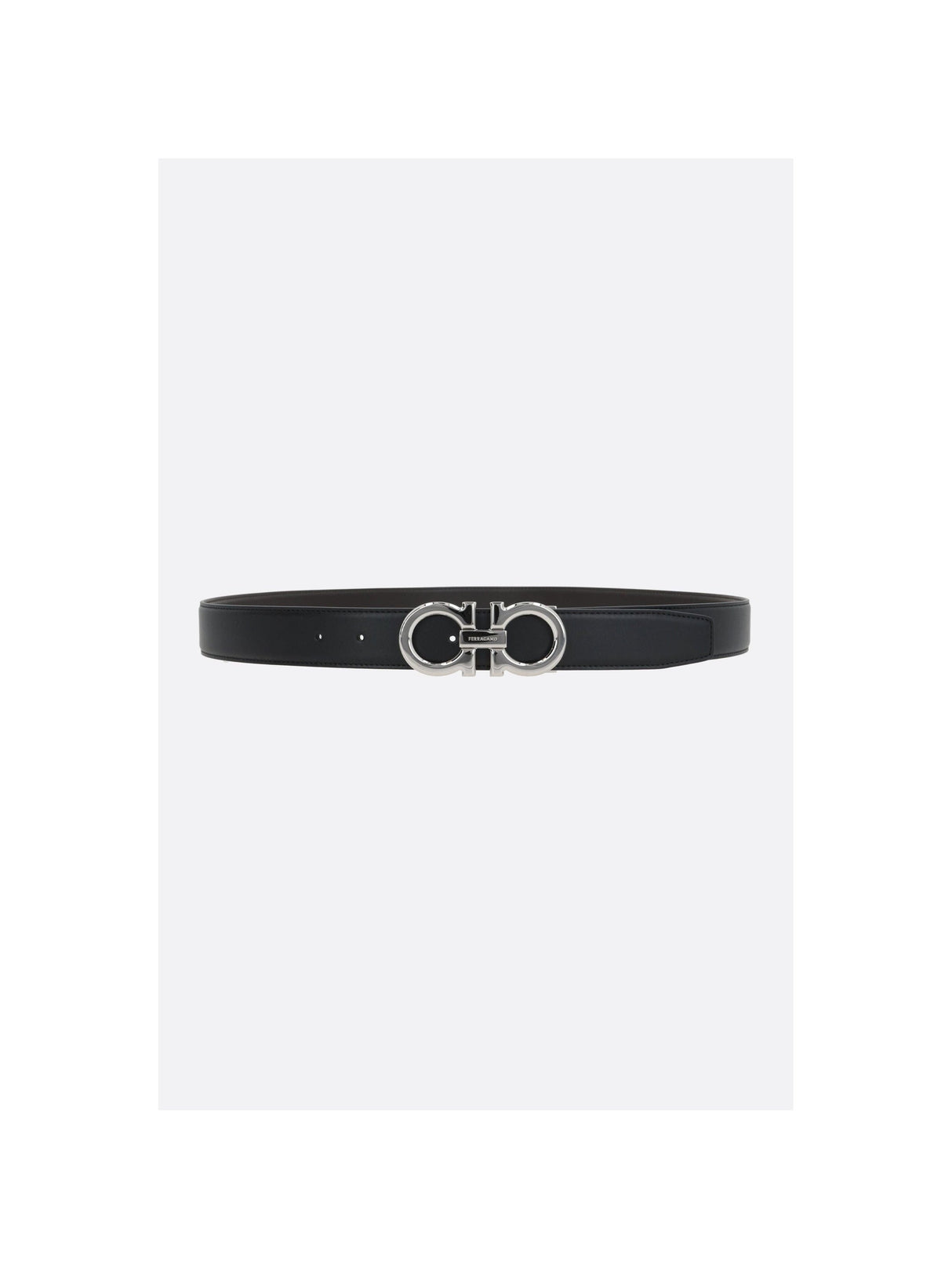 Gancini Smooth Leather Reversible Belt-FERRAGAMO-JOHN JULIA